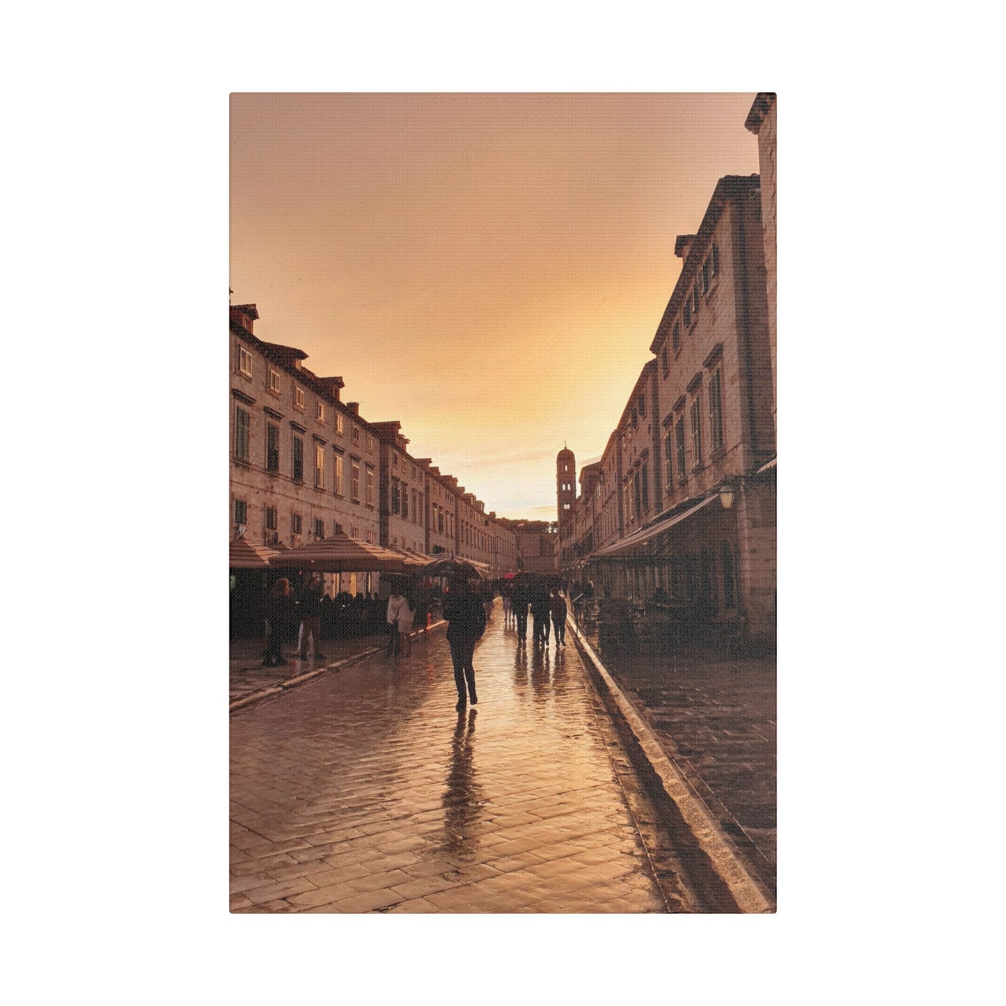 Rainy day in Dubrovnik, Croatia.