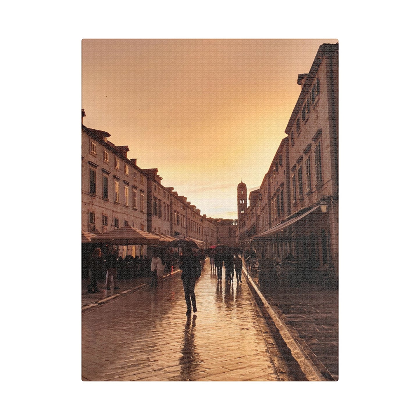 Rainy day in Dubrovnik, Croatia.