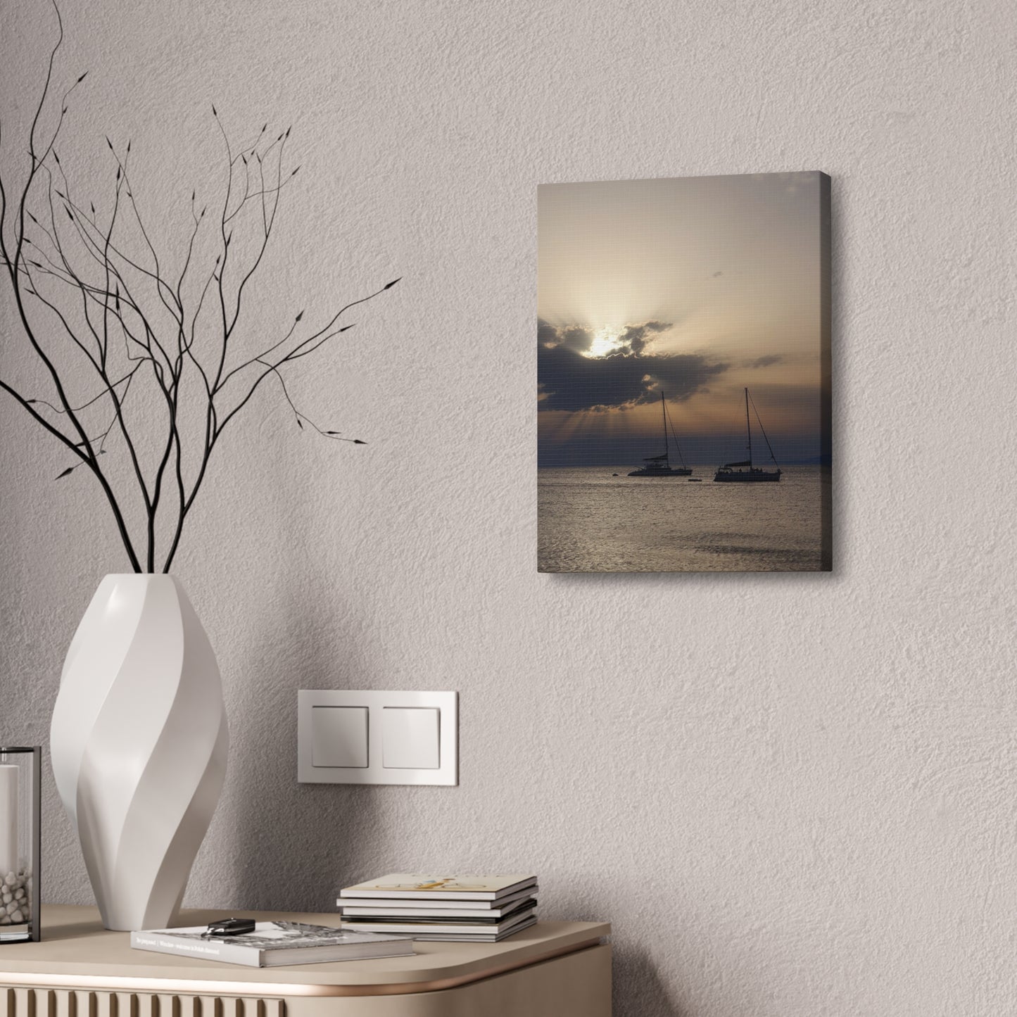 Copy of Copy of Copy of Coastal Sunset Canvas Art - 15" Stretched Wall Decor